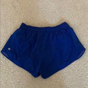 Lightly worn blue Lululemon shorts